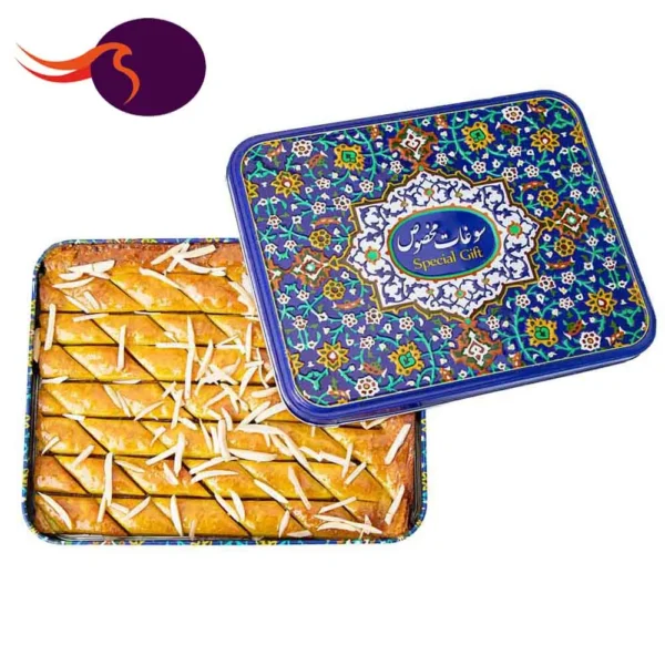باقلوا جعبه فلزی خجسته آقایی