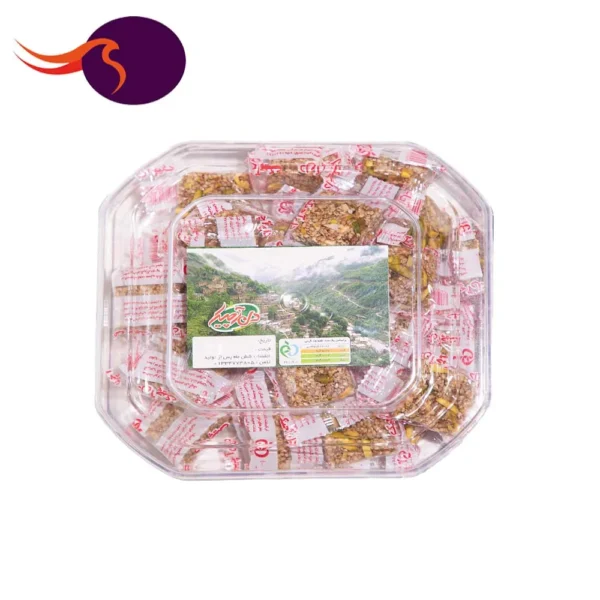 حلوا کنجدی پسته و بادام دل آچیک