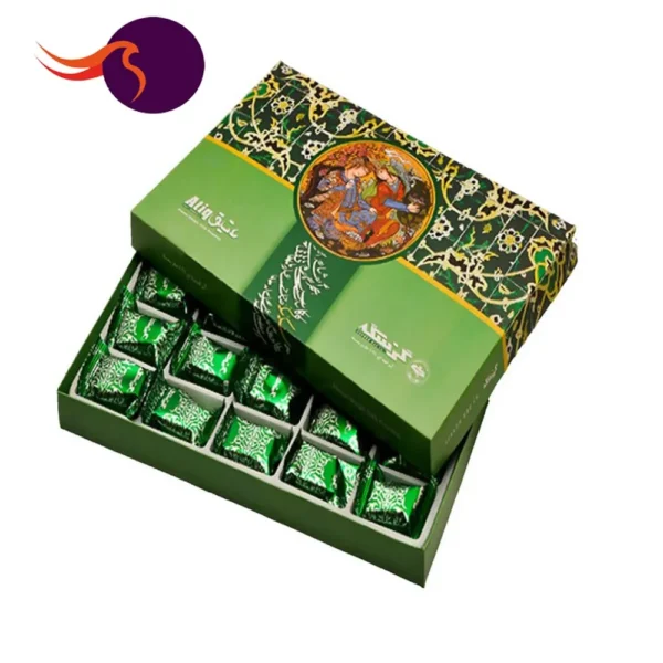 گز لقمه ۲۸٪ پسته ۴۵۰ گرمی مینیاتوری سکه